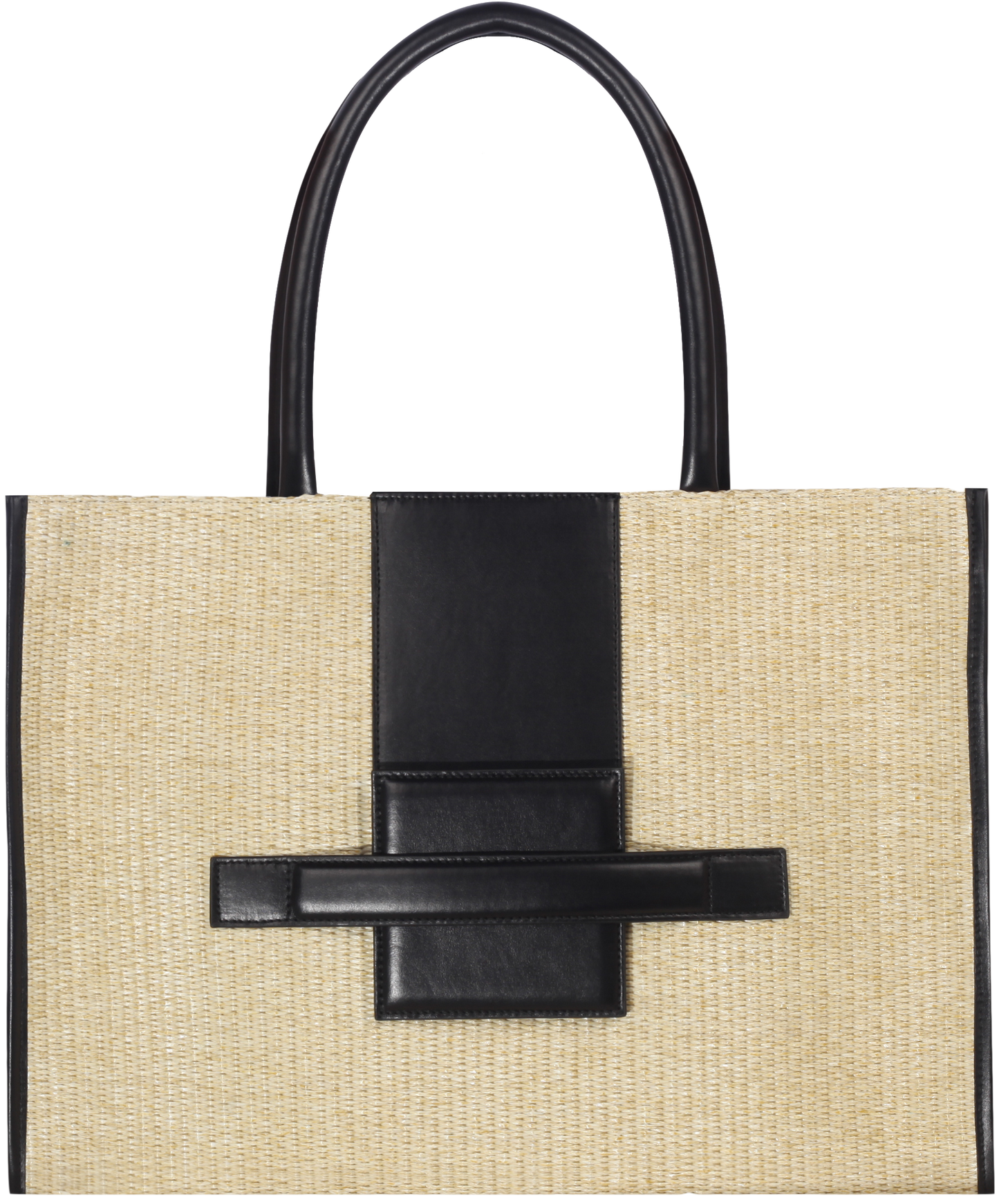 BO Tote Raffia-Black 