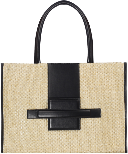 BO Tote Raffia-Black 