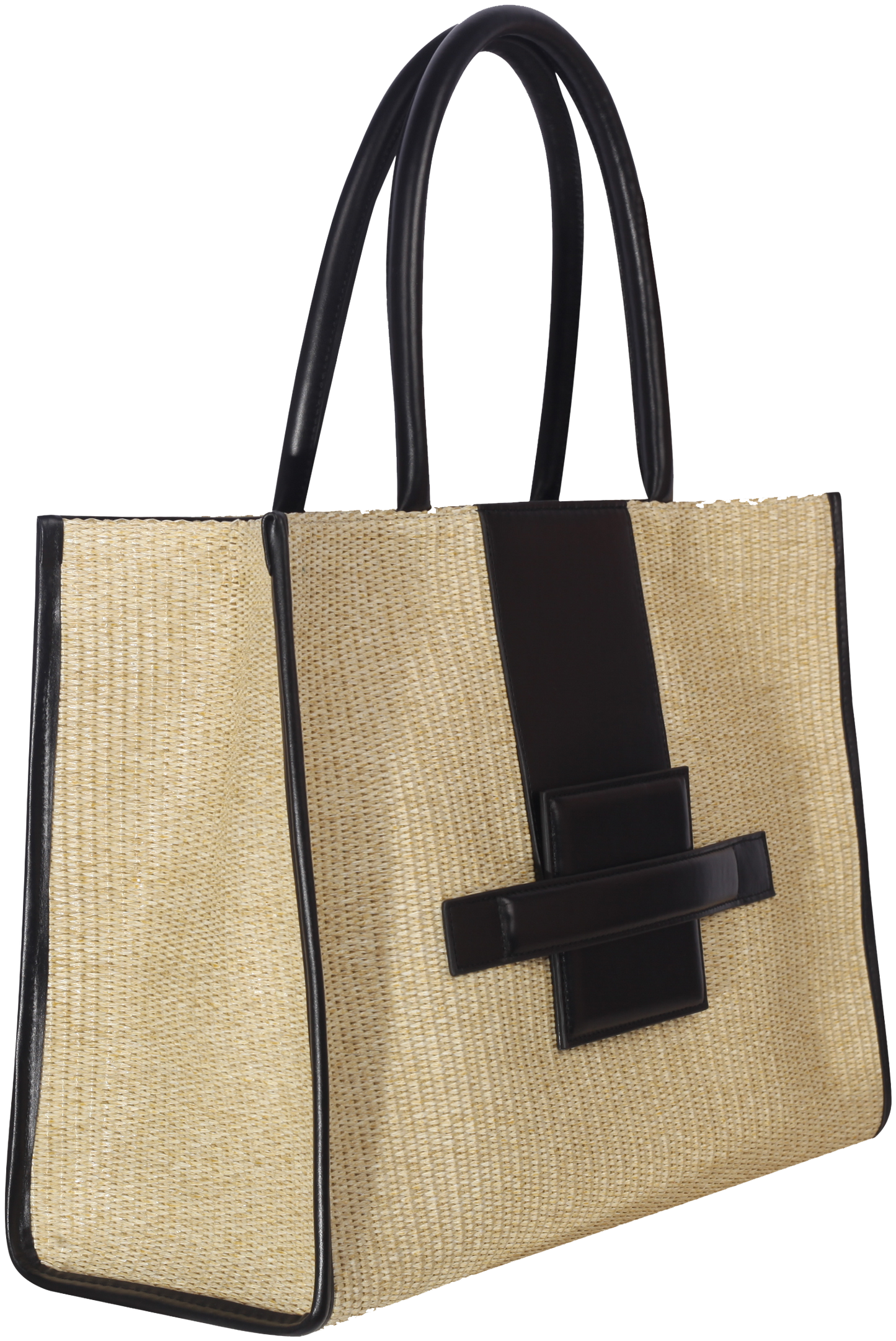 BO Tote Raffia-Siyah 