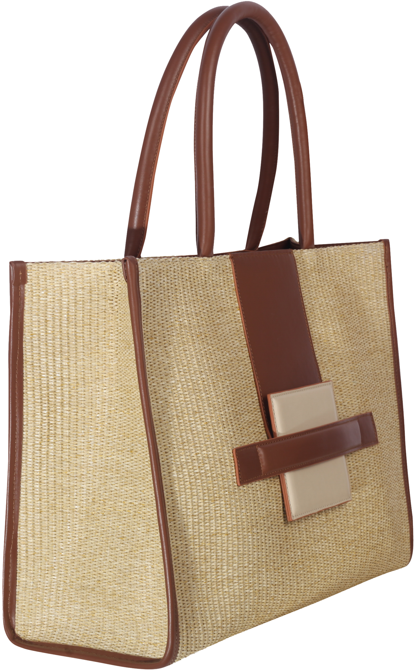 BO Tote Raffia-Camel 