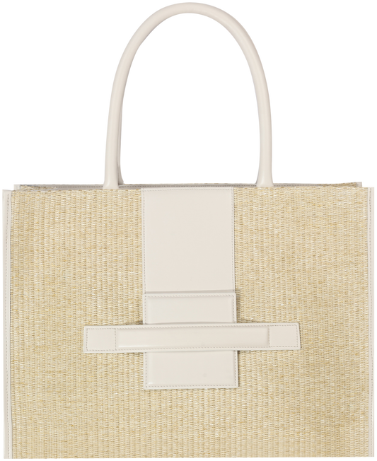 BO Tote Raffia-White 