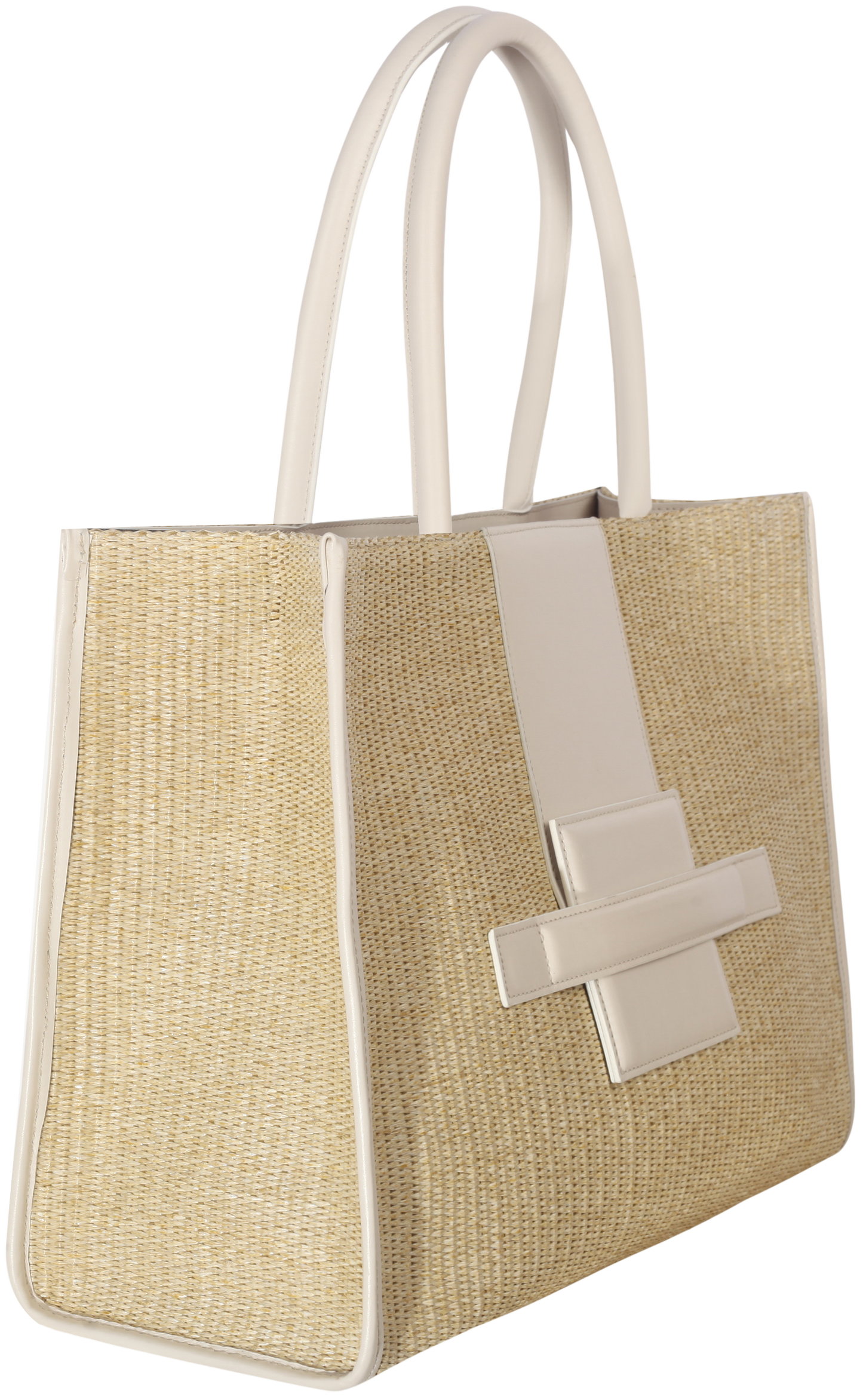 BO Tote Raffia-White 