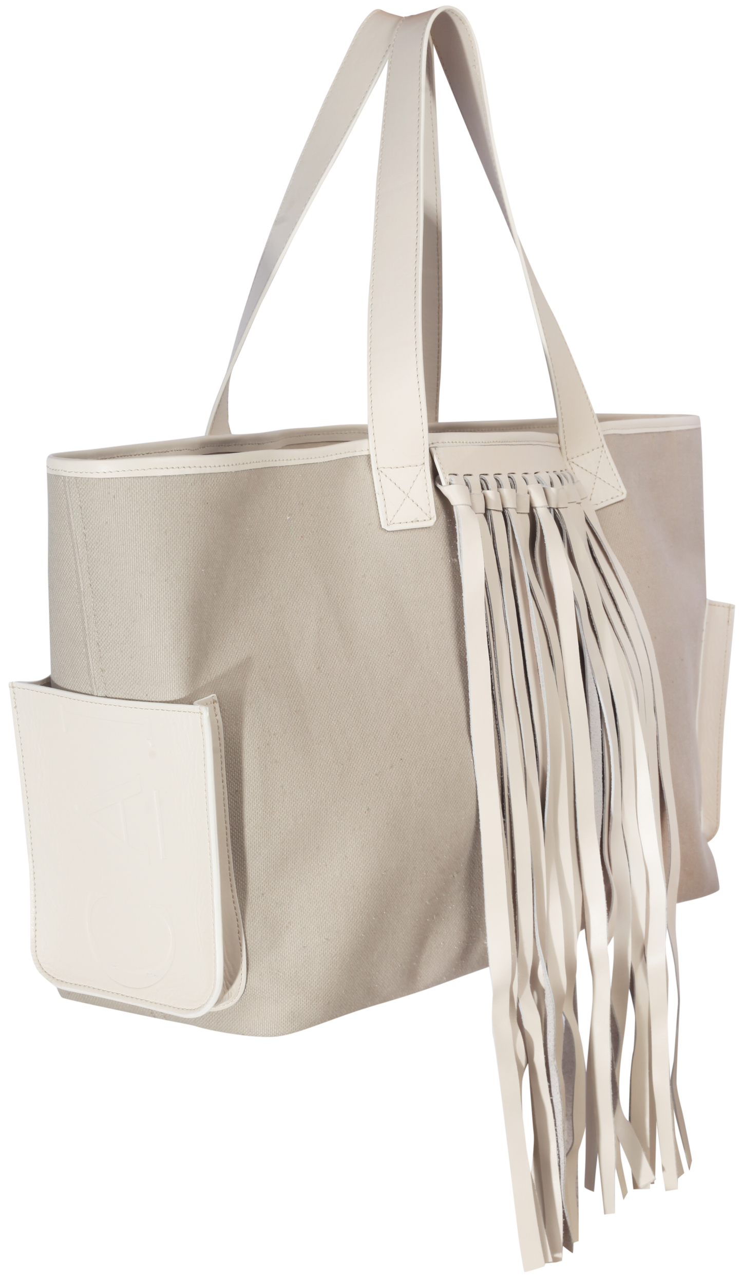 Bianca Tote Grey-Cream