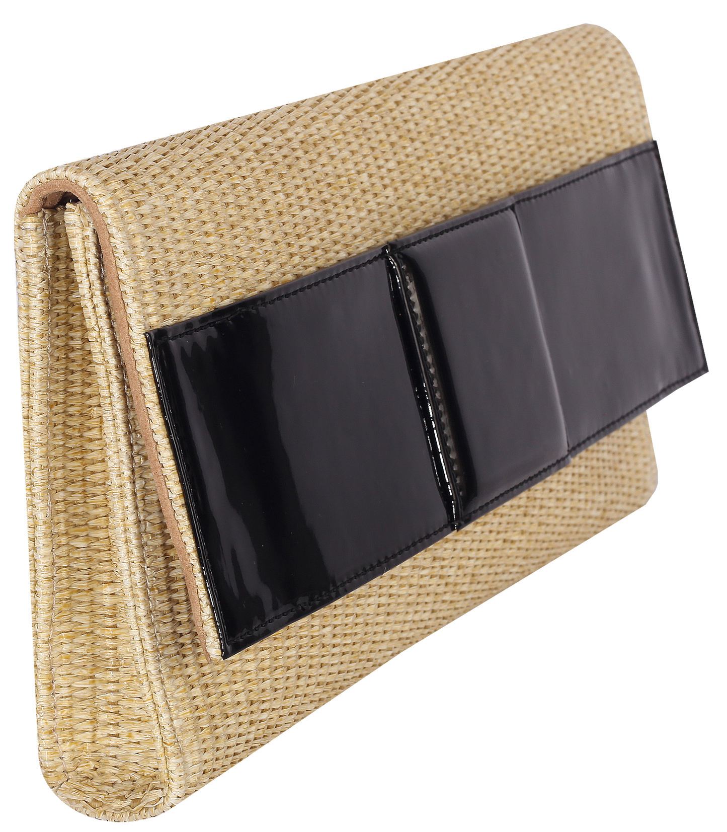 Sienna Clutch Raffia/Black