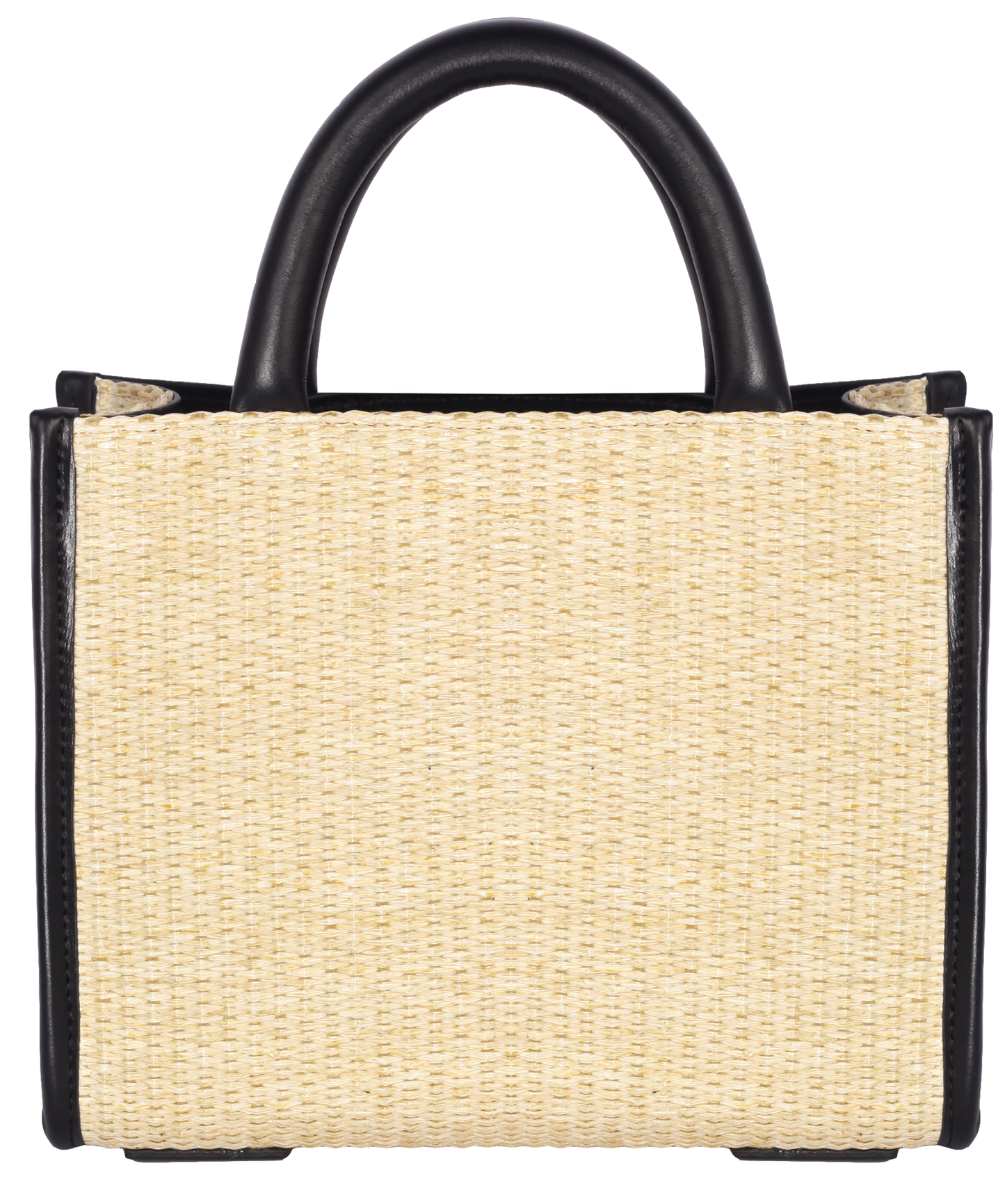 BO Box Midi Raffia/Black Leather