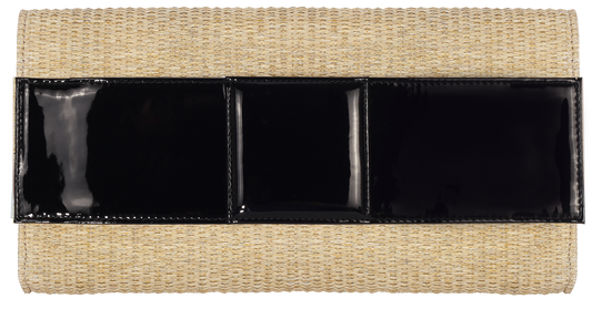 Sienna Clutch Raffia/Black